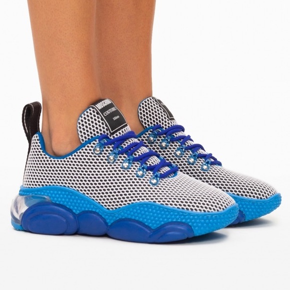 MOSCHINO “bubble teddy” sneakers Blue - size 9.5 - Picture 8 of 8
